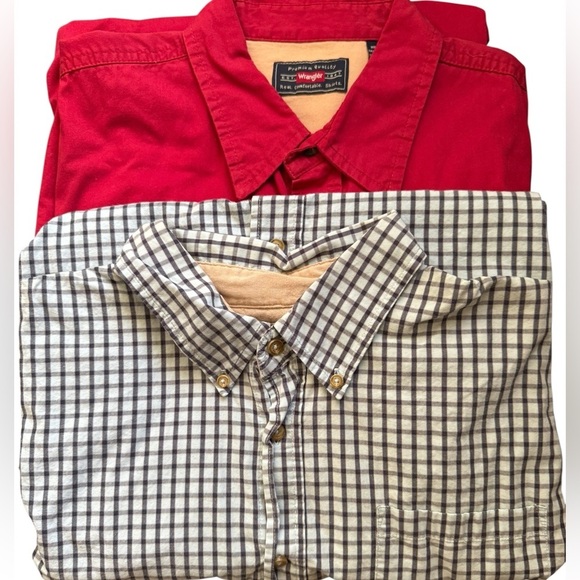 Wrangler Classic Red and Checkered Men's Shirts XL - Picture 1 of 9